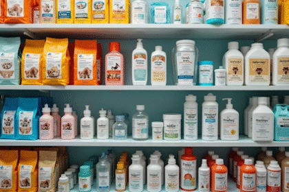 Estoque de produtos para uso animal