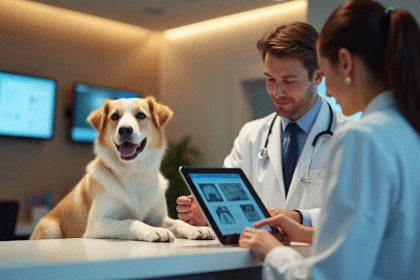 Médico usando IA no consultório