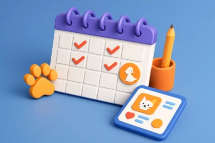 Calendário de posts para pet shop que vende