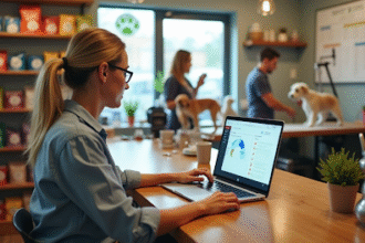 Atendente em pet shop pequeno