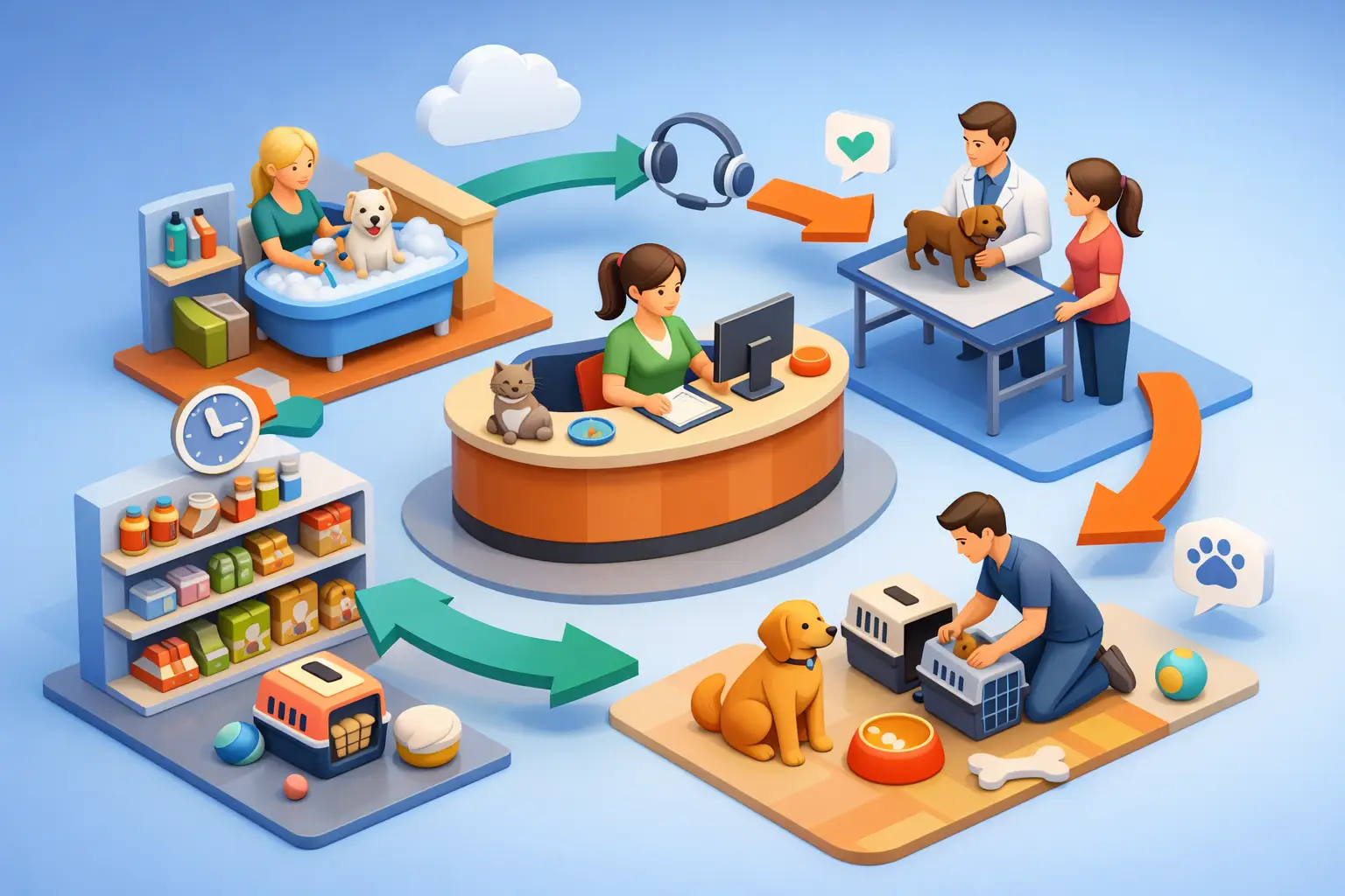 Como organizar o fluxo de atendimento pet shop
