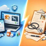 Prontuário veterinário digital vs papel