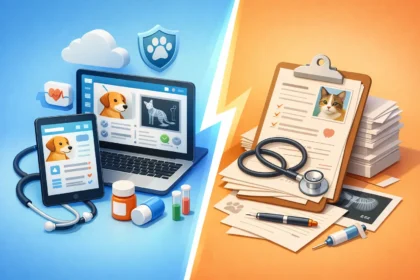 Prontuário veterinário digital vs papel