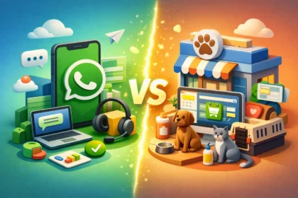 WhatsApp Business vs sistema pet shop