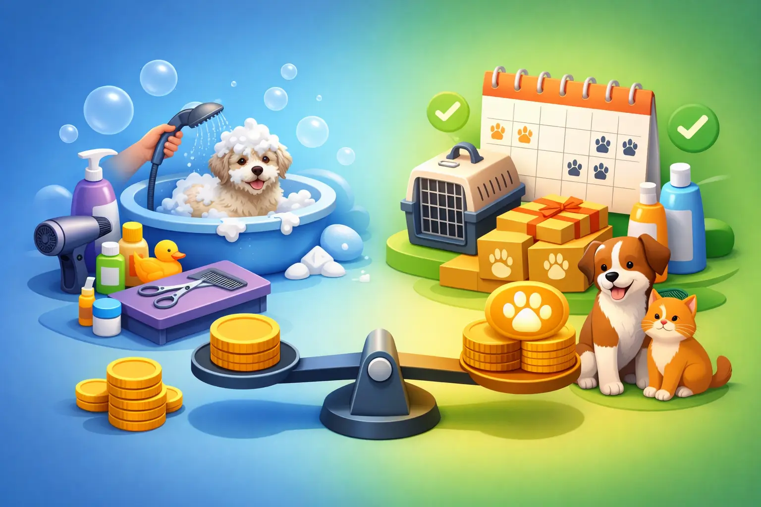 Banho e tosa avulso vs assinatura: qual rende mais?